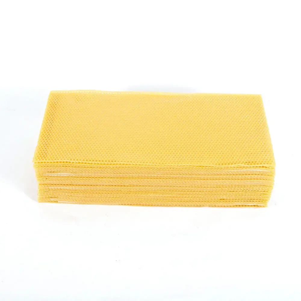 30 molduras de cera de apicultura – base de favo de mel de 7,7 * 16,3" para kit de ferramentas de colmeia