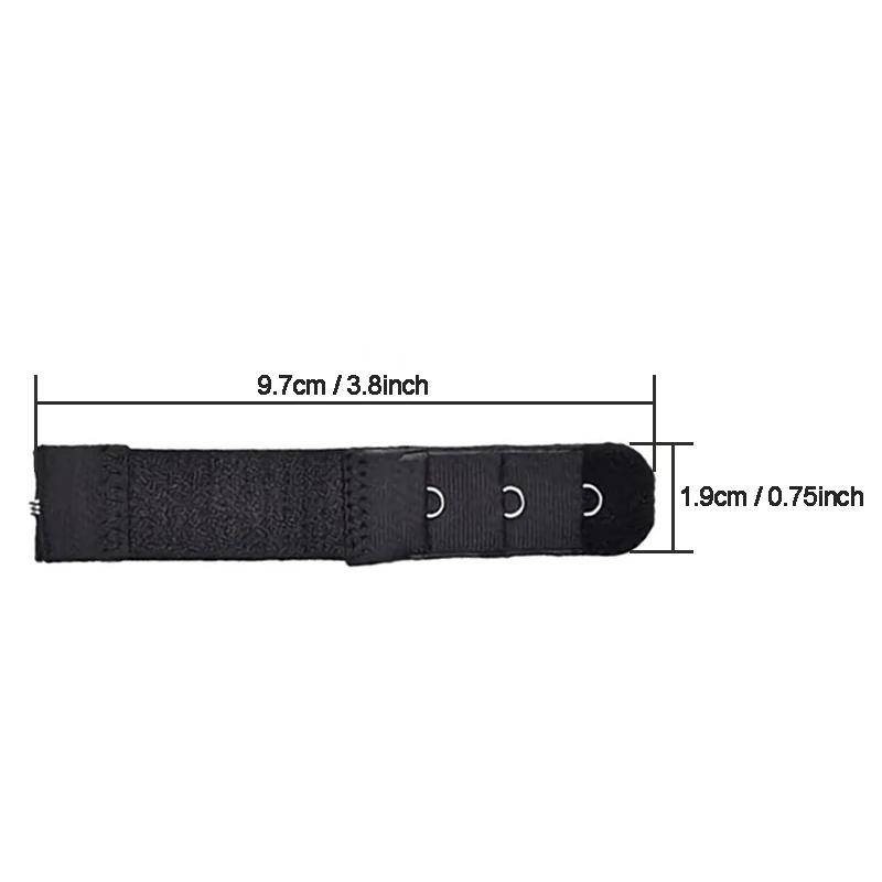 4 Pieces 1 Hook Elastic Bra Extenders Women Bra Extension Strap Adjuster Back Strap Adjustable Buckle Bra Band