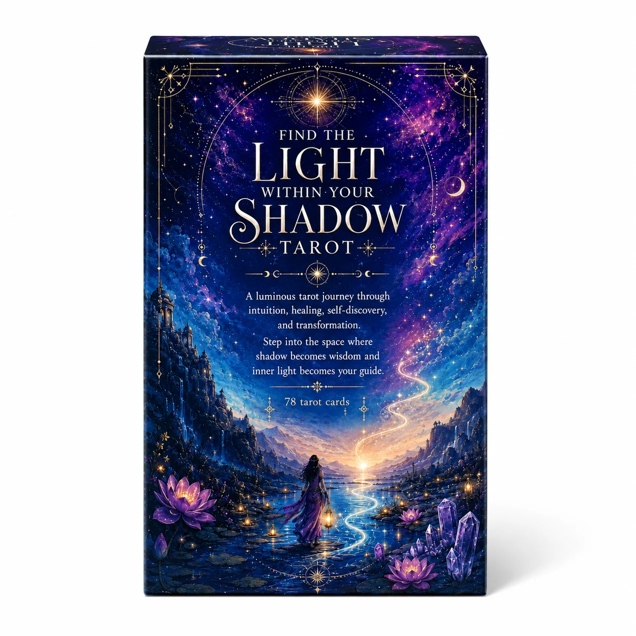 Find the Light Within Your Shadow Tarot 78 Card Tarot Deck for Intuition Shadow Work Self Discovery Healing Spiritual Growth Inn