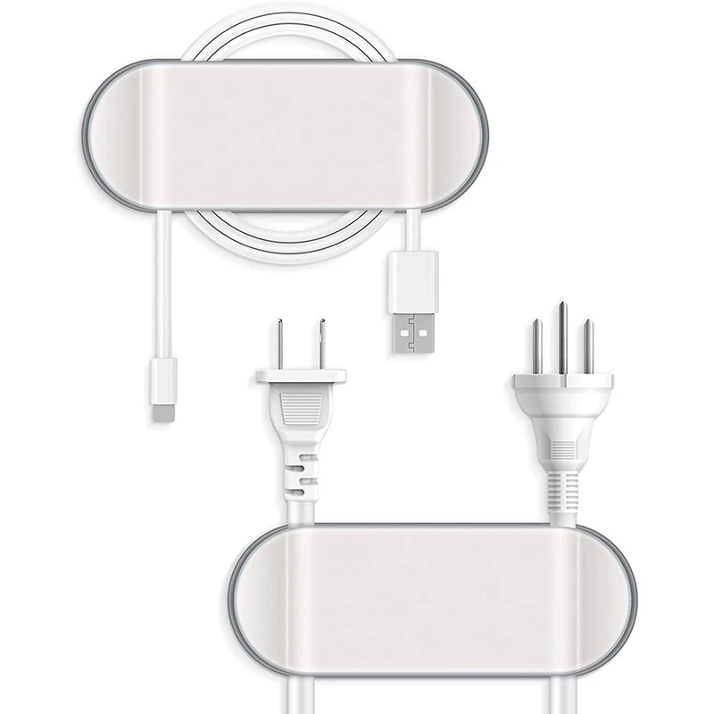 Auto-adesivo Cabo Fixação Clip, Data Cable Organizer, Storage Box, braçadeira fixa, 4 pcs