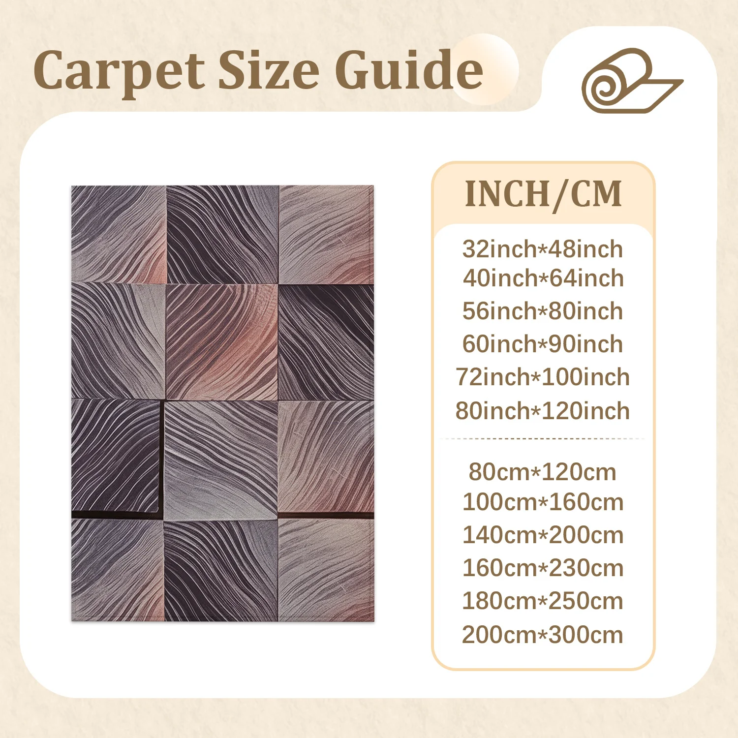 Large Indoor Area Rug, Soft Velvet Low Pile Non-slip Dotted Backing Machine Washable Abstract Wavy Square Pattern Rug in Muted Gray & Blush Pink, Great for Living Room, Bedroom, Entryway