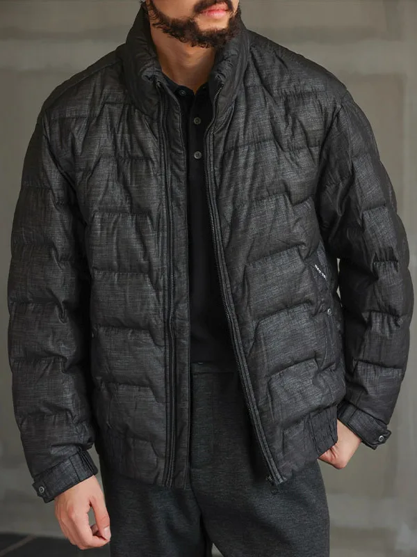 

Мужская утепленная короткая пуховая куртка с воротником-стойкой, прочная, молодежная, модная, теплая верхняя одежда, осенне-зимнее пальто, приталенный крой