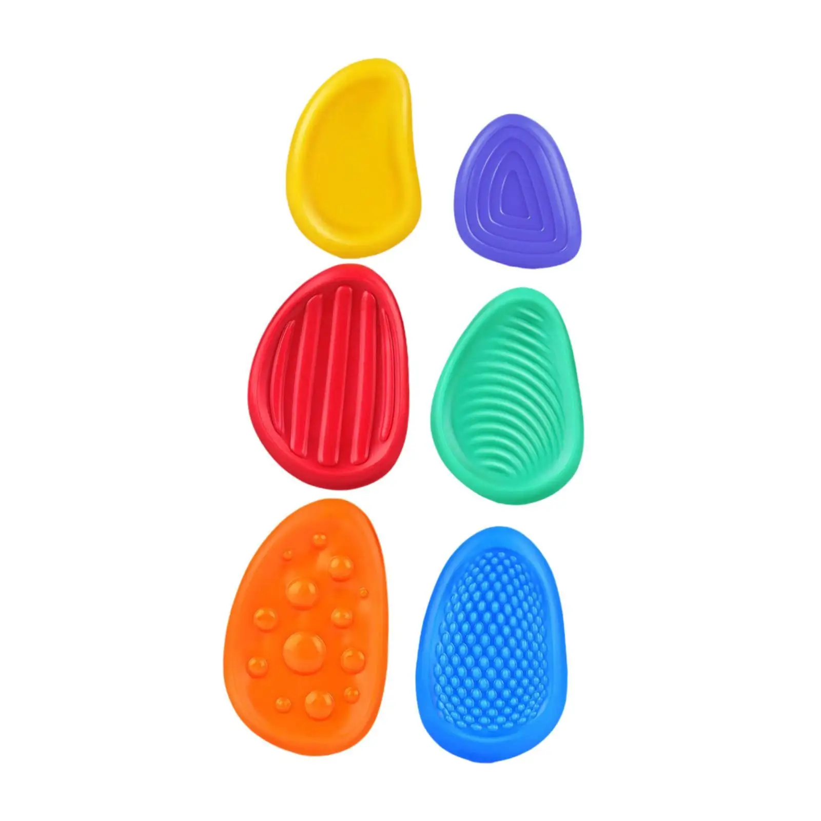 6x Adults Sensory Stone Recognition Toy Fidget Toys for Girls Age 3-6 Boys