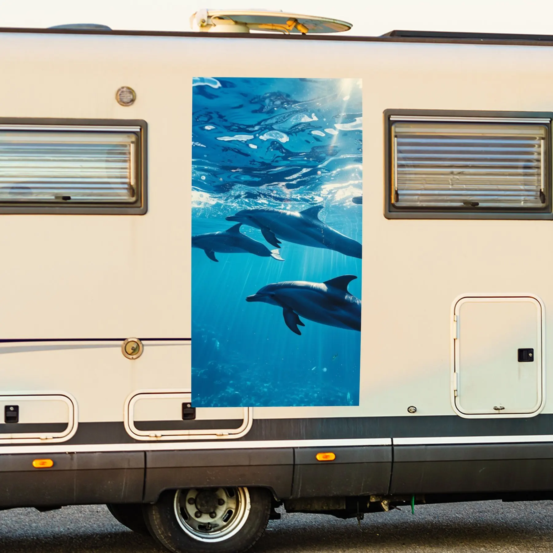 

Наклейка с дельфинами селена! Принесите океан, спокойствие ваших ежедневников на колесах. Виниловая наклейка для двери автомобиля на колесах, водонепроницаемая самоклеящаяся виниловая наклейка S