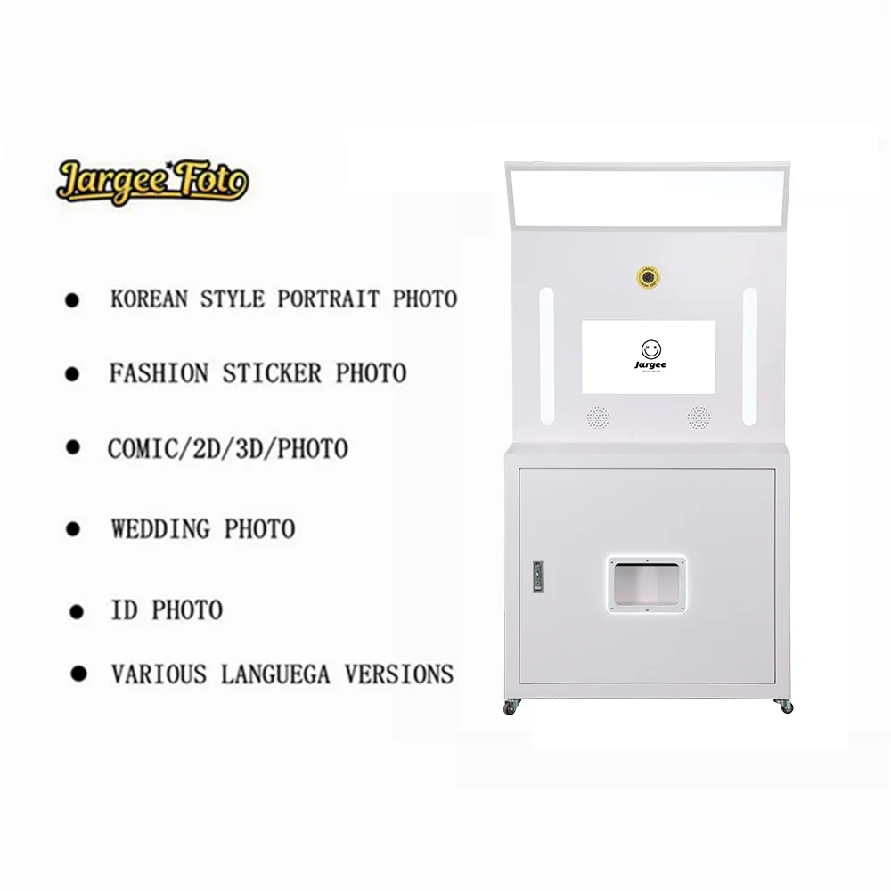 Design coreano cabina fotografica istantanea Self Service Photo Printing Kiosk Purikura Machine Photo Booth Machine