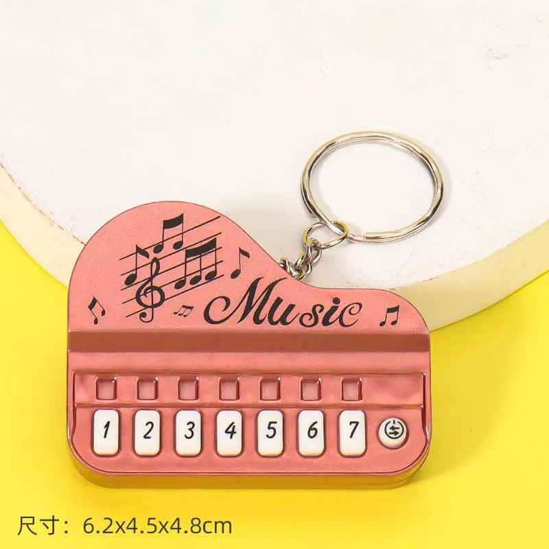 Creative Light-emitting Keychain Toy Simulation Piano Player Music Master Mini Kids Electronic Piano Electronic Game Machine Toy