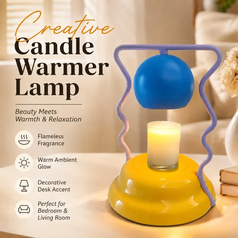 Mushroom House Fire Free Aromatherapy Wax Melting Lamp Bedroom Atmosphere Design Creative Gift Decoration Bedroom Bedlight