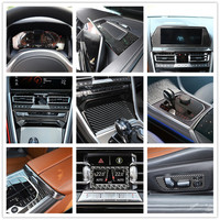 Carbon Fiber Center Console Gear Shift Frame Decoration For BMW 8 Series G14 G15 G16 2019-2023 Car Styling Navigation Cover Trim