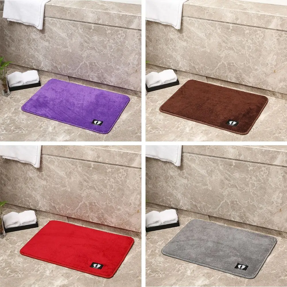 Non-slip Floor Door Mat Soft Full Latex Absorbent Door Mat Rubber Backed Rapid Water Absorbent Shower Rug Bathroom