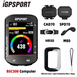 IGPSPORT BSC300 Bike GPS Computer Wireless Bike Odometer Navigation Speed Cadence Sensor IPX6 Waterproof  Bicycle Computer
