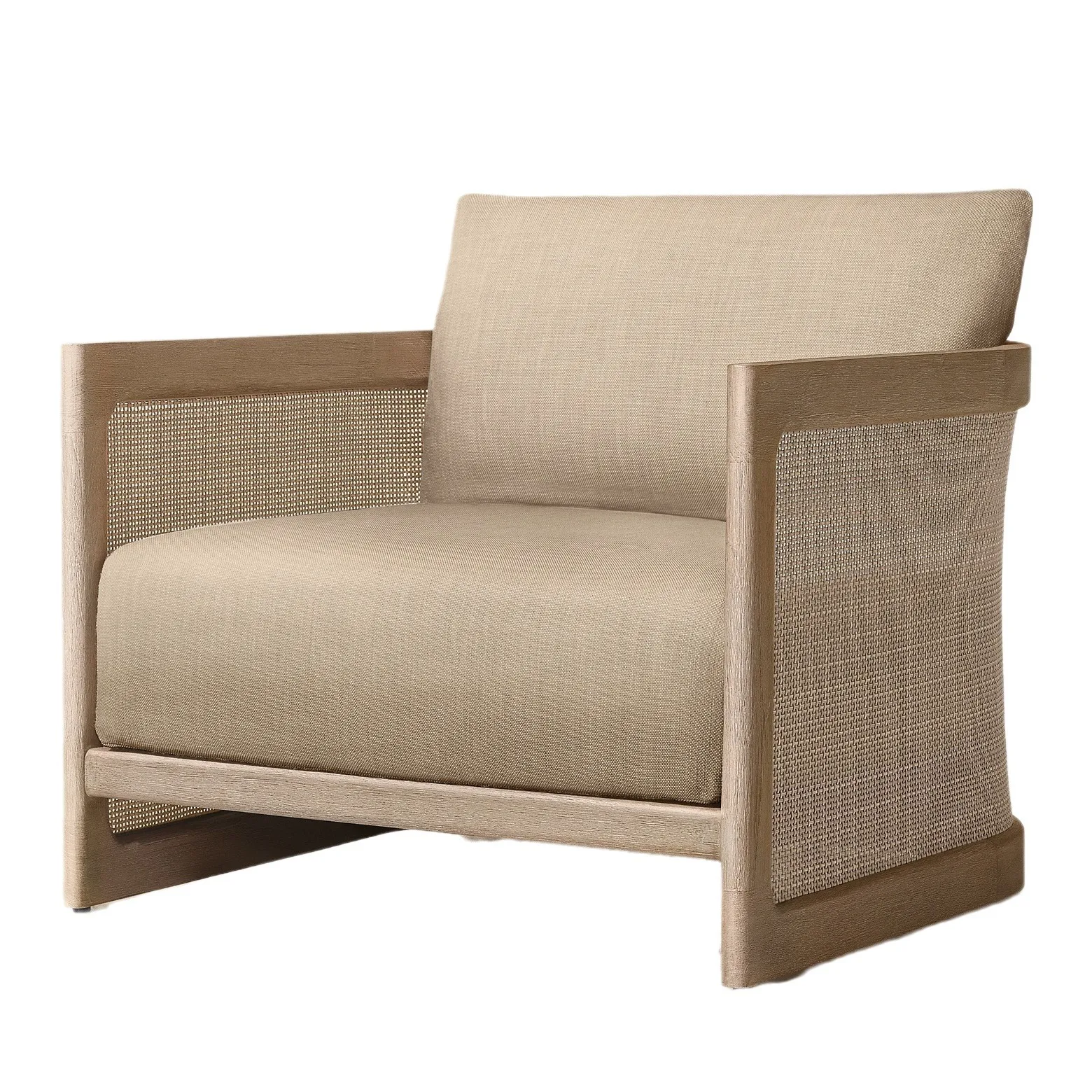 

Customizable outdoor teak sofa coffee table combination