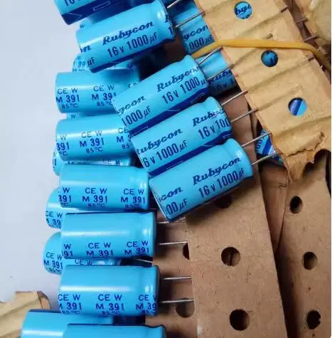 30PCS/LOT Original Japanese Rubycon 16V 1000UF TWSS CEW sky blue old audio electrolytic capacitor 10X20 FREE SHIPPING