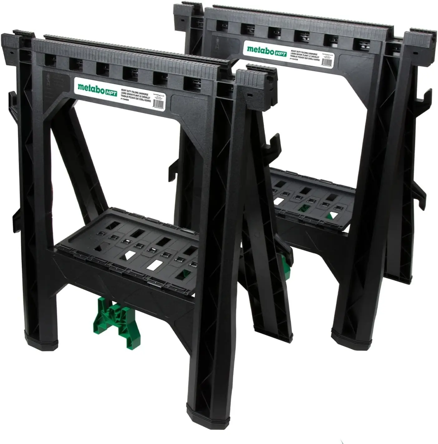 

Sawhorses 2 Pack Folding Heavy Duty, Weather-Resistant Lightweight Portable, 1200Lb Capacity, Saw horses brackets 2x4