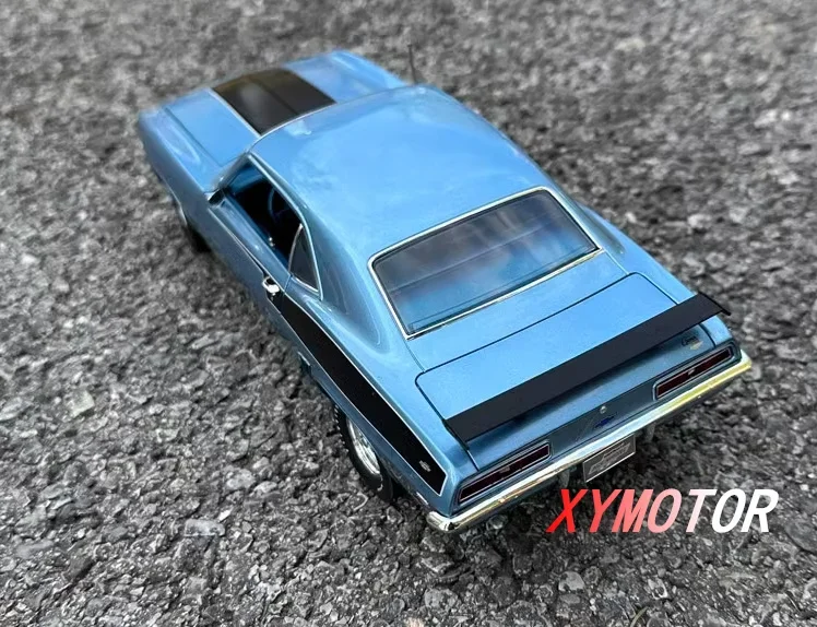 ACME 1:18 For 1969 Chevrolet Camaro COPO Camaro Alloy Diecast Model Car Kids Toys Birthday Gifts Hobby Display Collection Blue