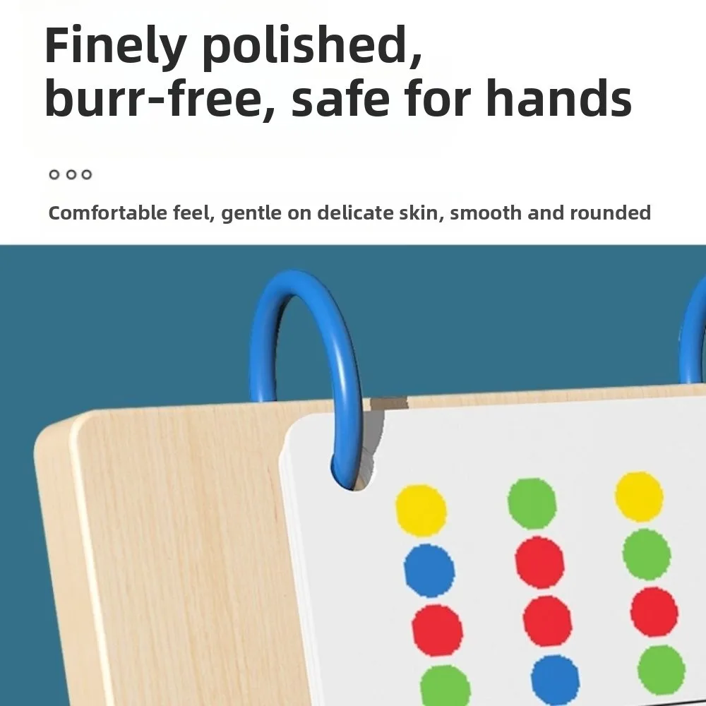 Jogo de correspondência de cores de 4 cores dupla face montessori pensando desenvolver brinquedos treinamento iluminação habilidade motora fina