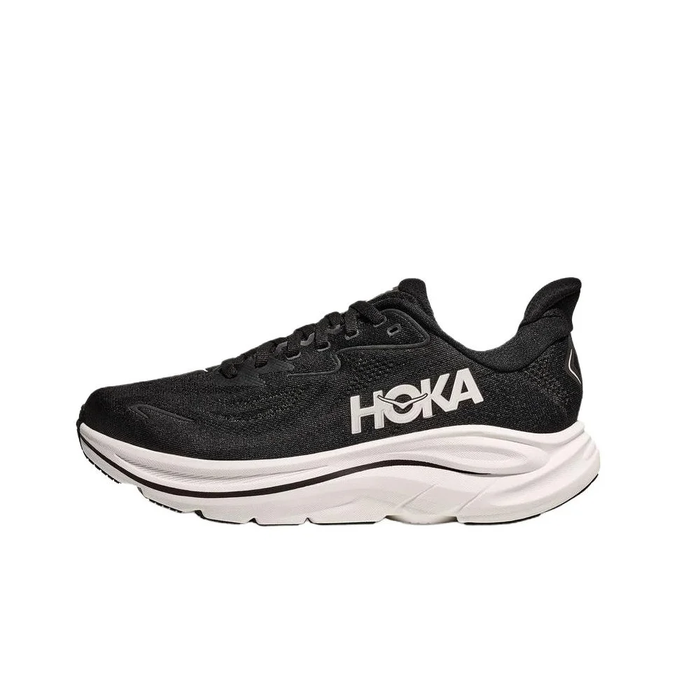 HOKA ONE ONE Slip Resistant Abrasion Resistant Low top Casual Long Distance Running Sprint Running Shoes Men's 1162032-BWHT
