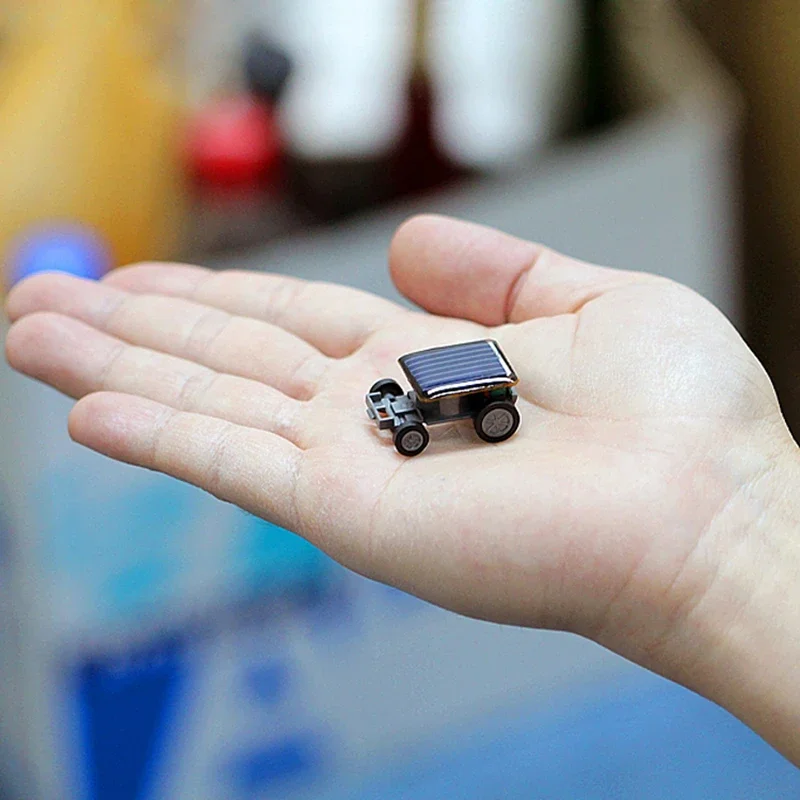Novelty Solar Energy Car, Educational Mini Toy, Science Experiment Puzzle Gadget