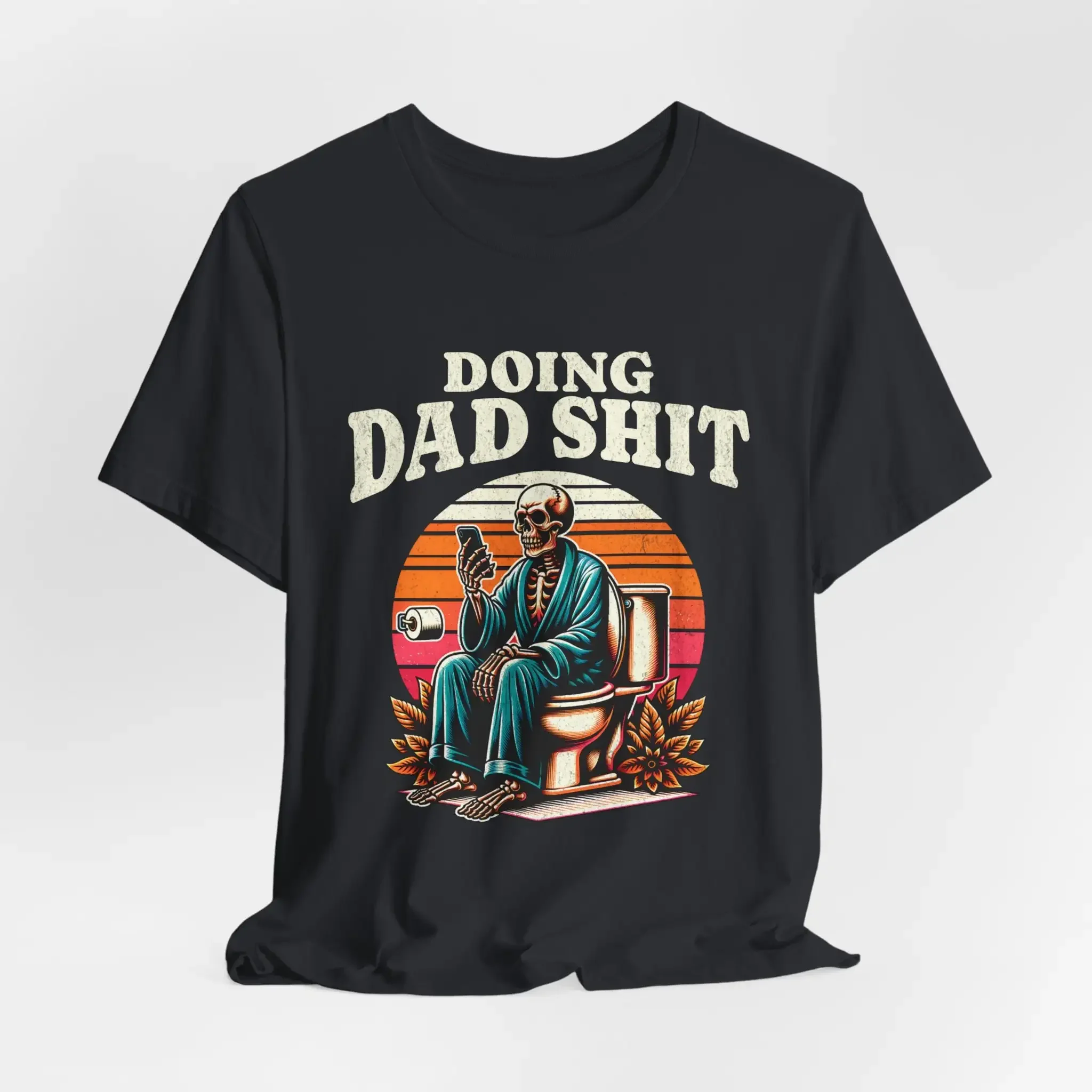T-Shirt für Papa, lustig, sarkastisch, zum Vatertag, zum Geburtstag des Vaters, zum Geburtstag des Ehemannes, Vibes Skeleton