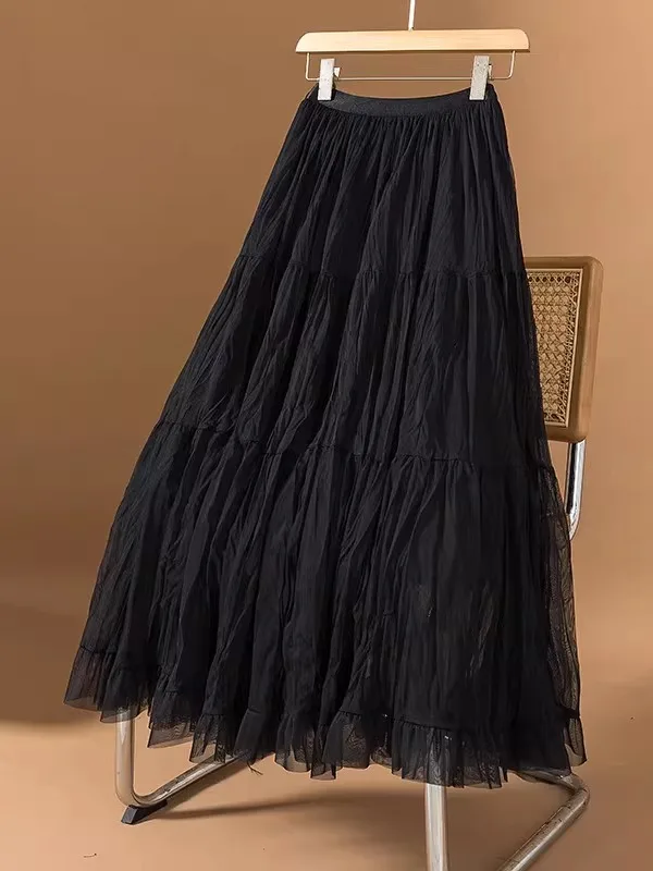 

Юбка-торт Bla Me средней длины с эластичной резинкой на талии, скрывающая фея, пышная футболка, сезон весна, лето, осень, большие размеры, женские...