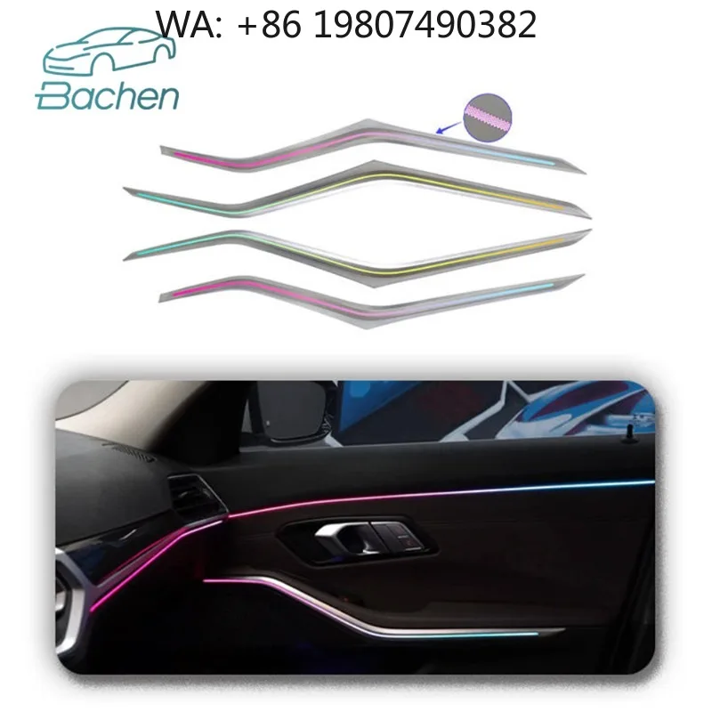 64 Color Upgrade Full Interior LED Atmosphere Strip, Dynamic Air Vent Ambient Lamp Fit 2020-2025 G20 G21 G28 Compact Sedan Decor