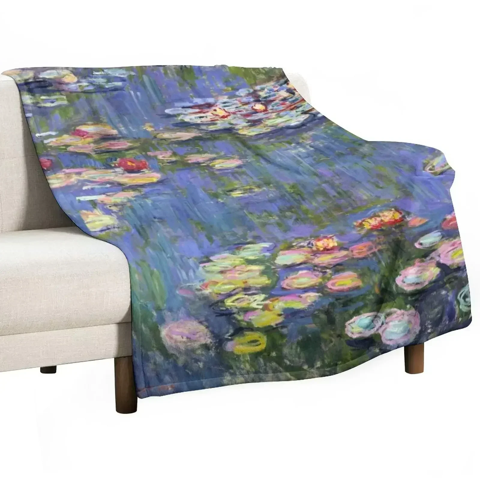 

Monet - Water Lilies, 1916 Throw Blanket Softest Warm christmas decoration Blankets