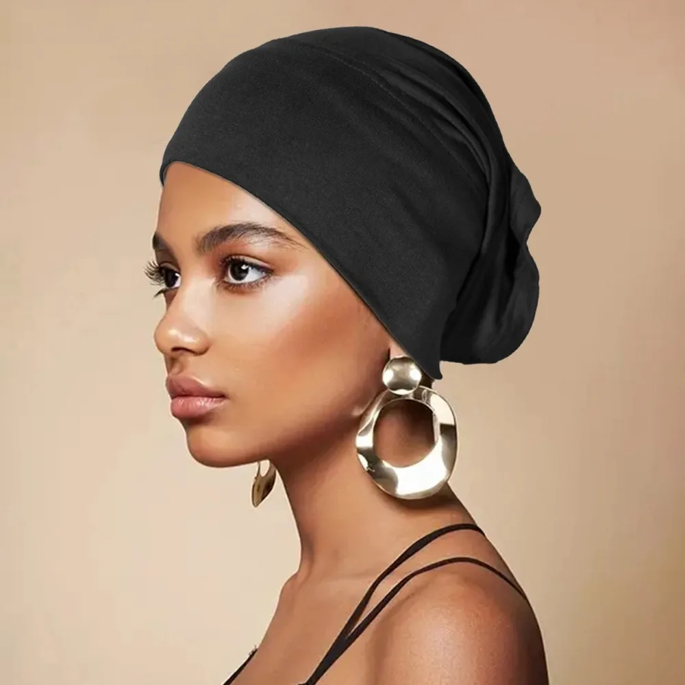 Cotton Sleeping Cap Night Hat Head Cover Bonnet Satin Cheveux Nuit For Curly Hair Care Women Beauty Maintenance Designer