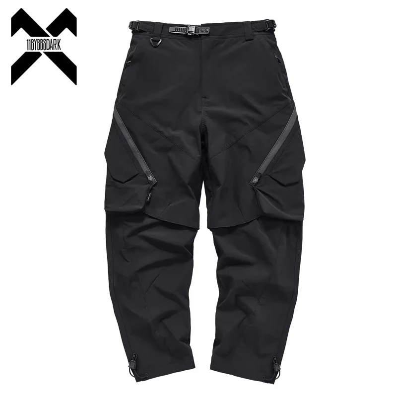 Hip Hop Tactical Cargo Pants Men Multi Pocket Joggers Trousers 2024 Spring Functional Elastic Waist Fahsion Streetwear Pant