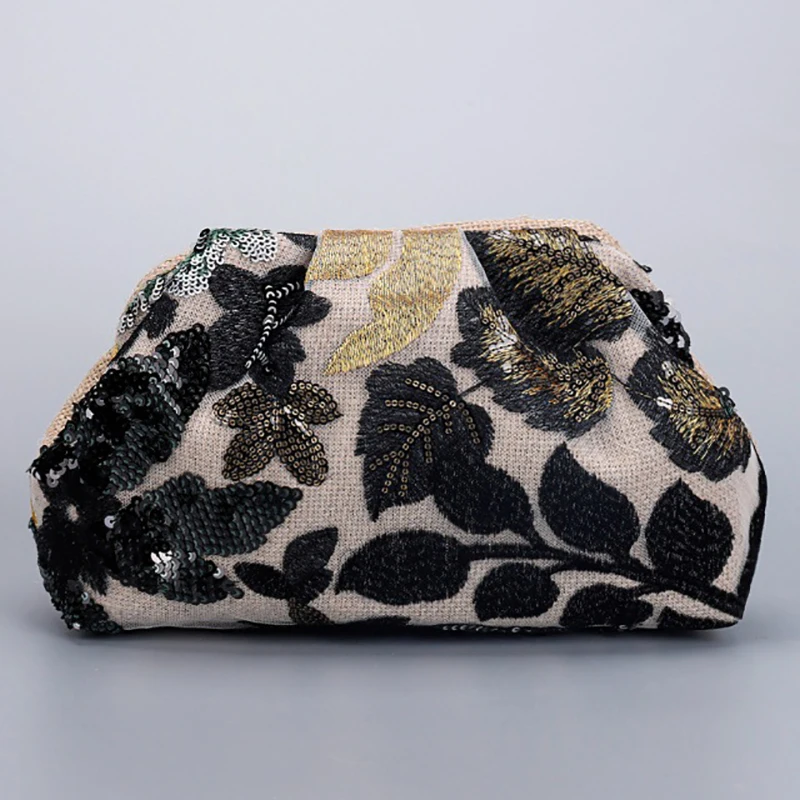 حقيبة حفلات ساحرة عصرية ومتعددة الاستخدامات، حقيبة ترتر أنيقة ومزاجية، حقيبة زهور كاجوال فاخرة لحفلات الزفاف والحفلات الراقصة