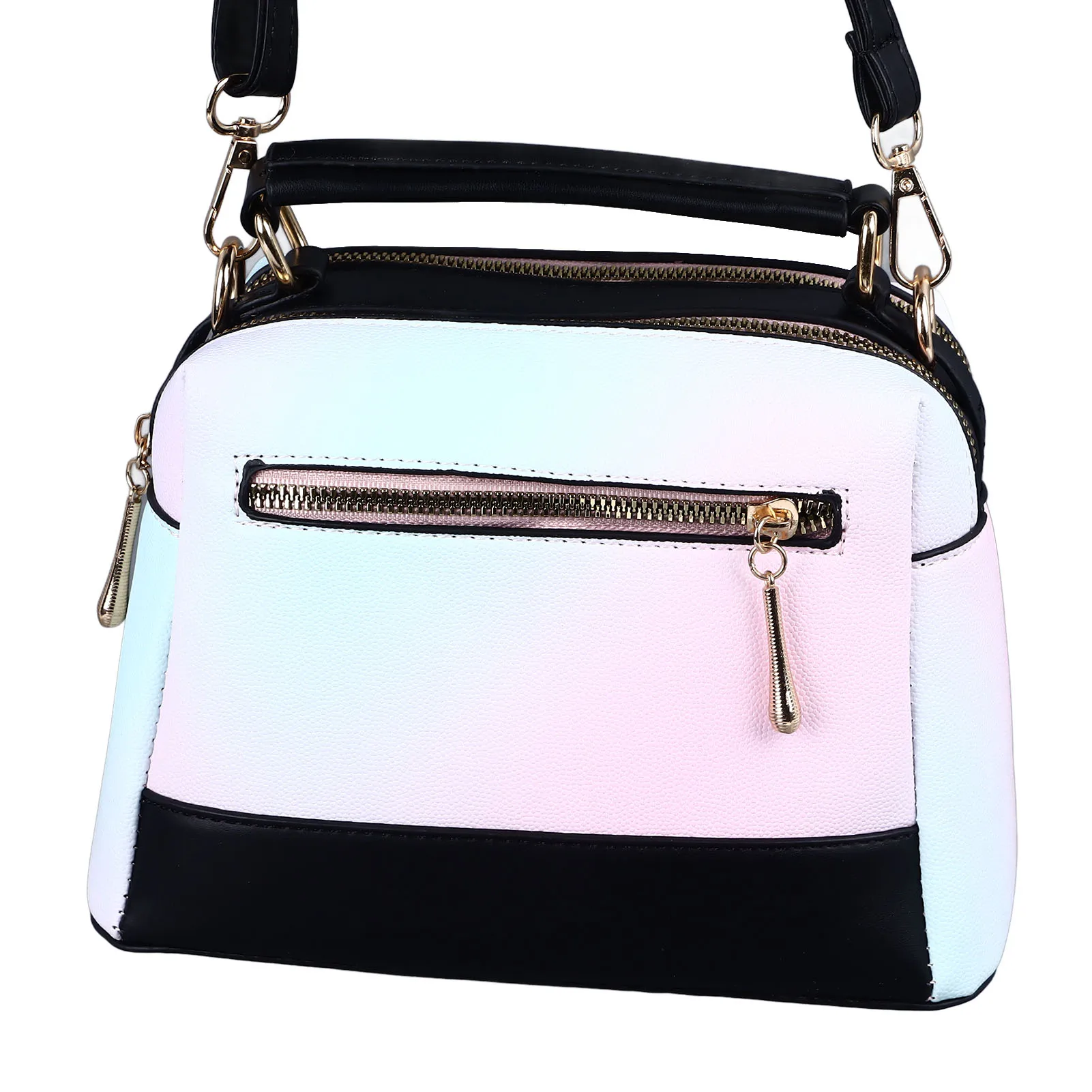 حقيبة كتف نسائية من جلد البولي يوريثان بسعة كبيرة وحزام قابل للتعديل وحقيبة كتف جلدية أنيقة متعددة الاستخدامات للحفلات اليومية