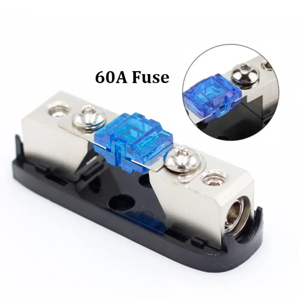 Auto Accessories 30-150A Car Audio Fuse Frosted Safety Bladder Stereo Audio Fuse Holder AFS Fuse Holder Auto