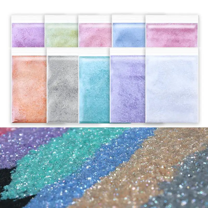 Diamond Sparkling Mica Powder Pigment Colorant Pearl Pigment Dye UV Resin Epoxy Color Jewelry Making Supplies