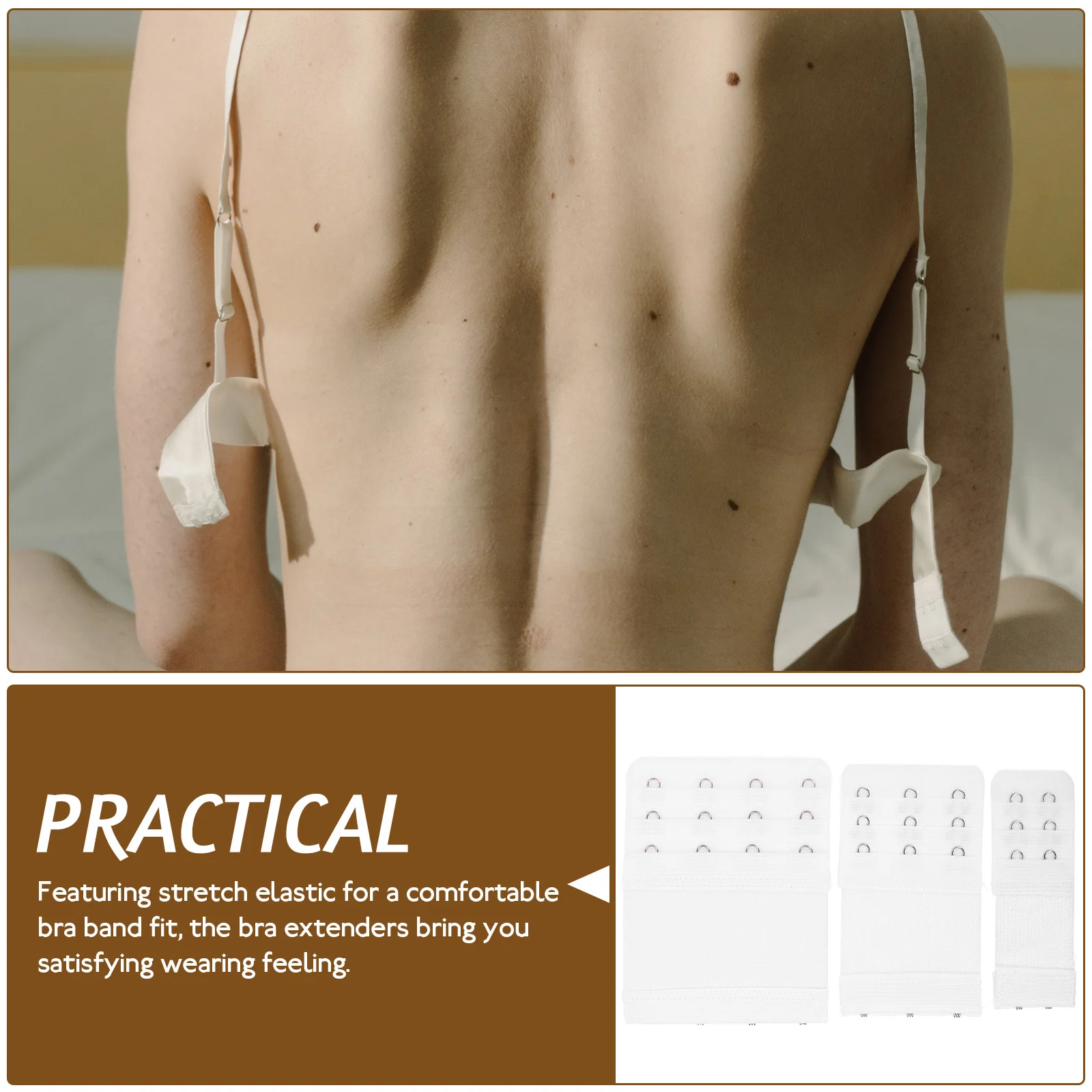 12 قطعة حمالة صدر تمديد أبازيم النساء حمالة صدر مرنة تمديدات مريحة قابل للتعديل الفرقة حزام كليب حجم كبير استبدال السنانير #1