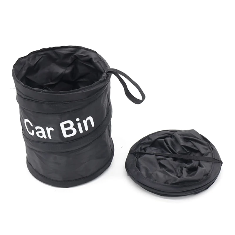 Folding Trash Can For Car Storage Busket Oxford Fabric Rubbish Container Waste Organizer Holder Universal Garbage Can Bin