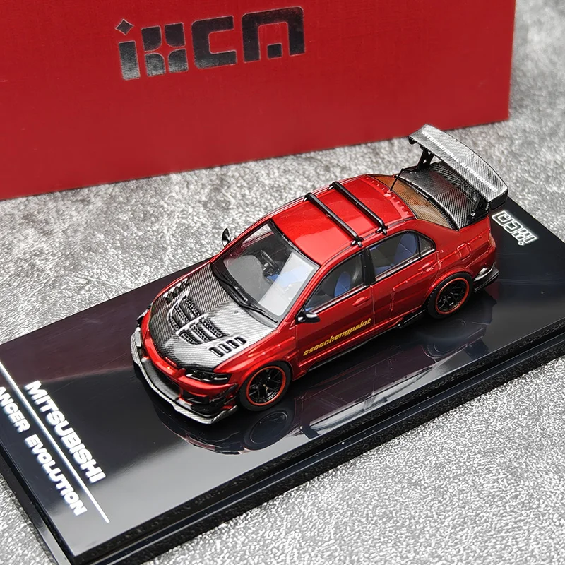 

IHCM 1/64 Mitsubishi EVO 9-го поколения, Малайзия, ограниченная серия, литая под давлением модель автомобиля из сплава, игрушка для мальчиков, коллекционное украшение для взрослых