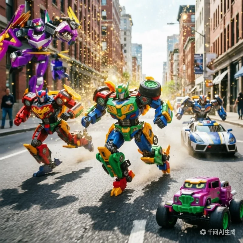 

Children's gifts, limited-time special offer! Transforming robot, with the ability to transform and combine car movements.