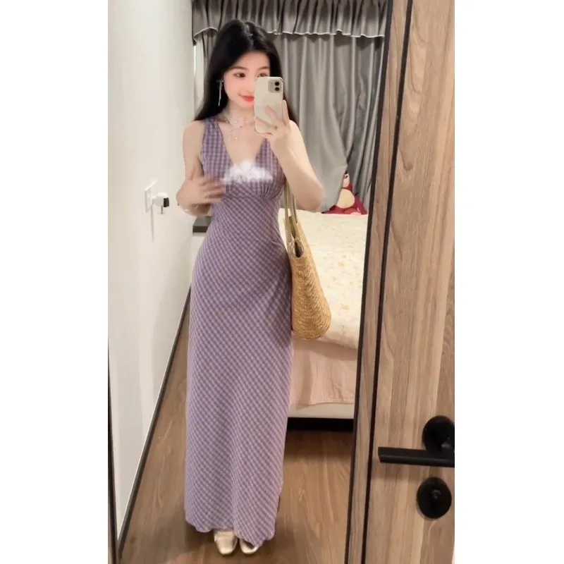 Sukienki Bez Rękawów Damskie Sukienka Letnia w Stylu Milkmaid Poliester Wycięcia Ramiączka Sznurkowe Ramiączka Spaghetti Dekolt w Serek Bardzo Krótka Elegancka