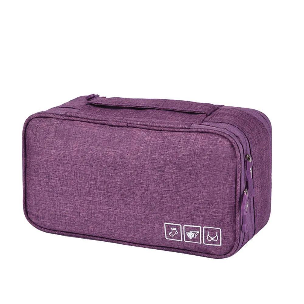 

Multifunctional Underwear Organizer Bag Portable Large Capacity Toiletries Organizer Bag Dustproof Foldable Cationic Bra Bag