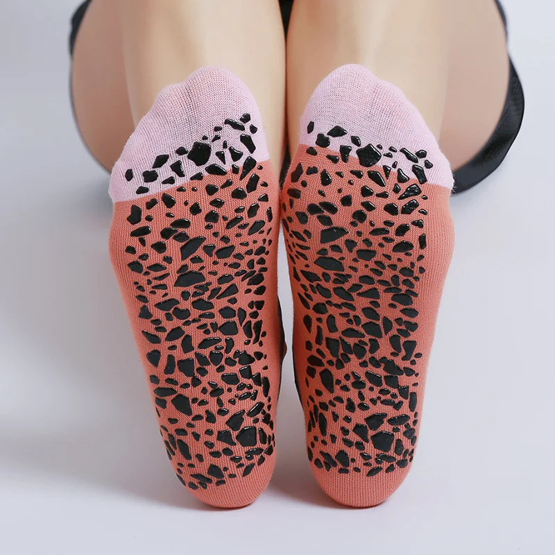 

Yoga Socks Women Professional Silicone Non-slip Indoor Workout Dance Sports Socks Backless Breathable Cotton Floor Pilates Socks