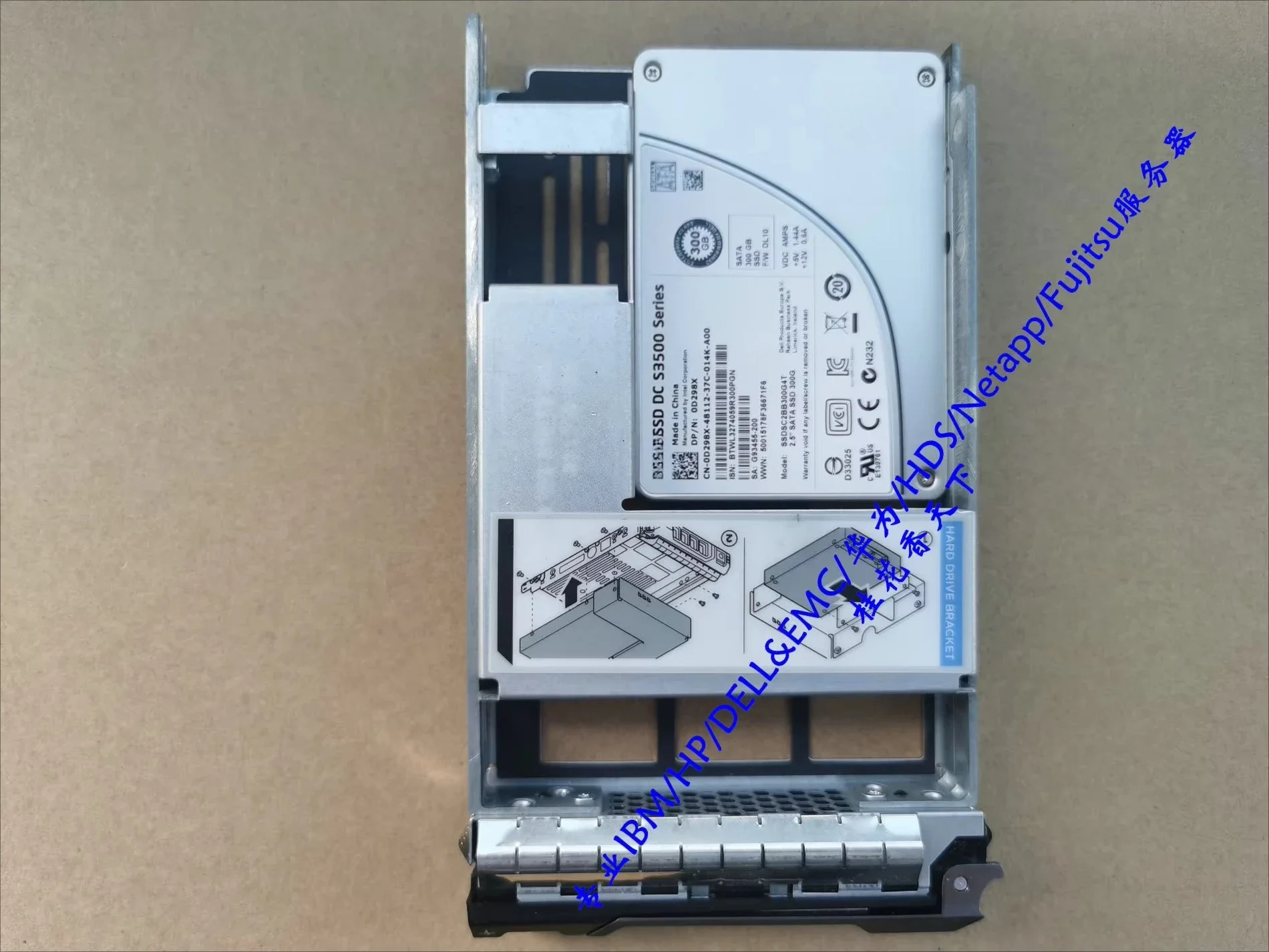 

Used For Dell 0D298X 300G SSD SATA 2.5 S3500 D298X Hard Drive