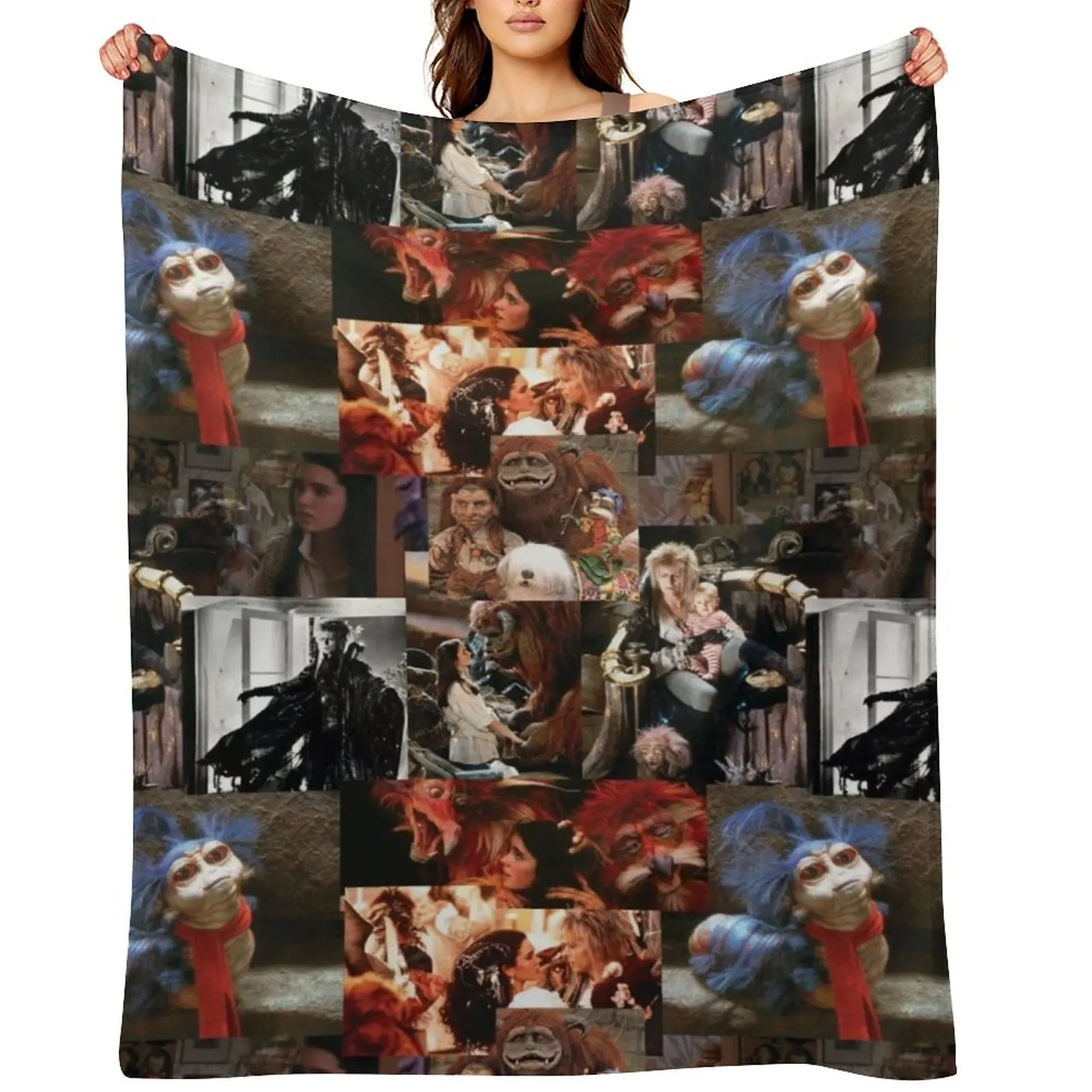 

Ello its a labyrinth Throw Blanket Soft Vintage Flannel Fabric warm for winter Blankets