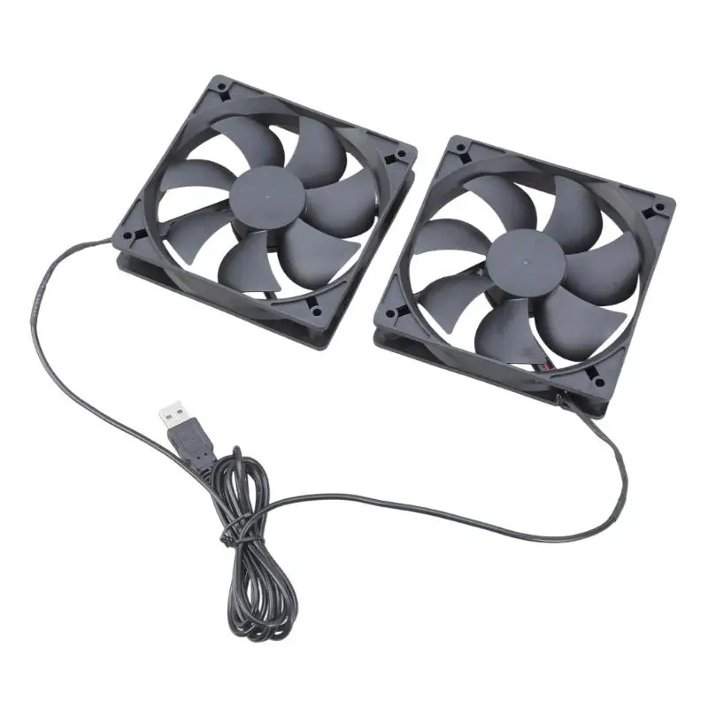 652F Silents 12cm 12025 USB Power Cooling Fan 5V 0.32A for PC Gaming Consoles and 3D Printers 45CFM