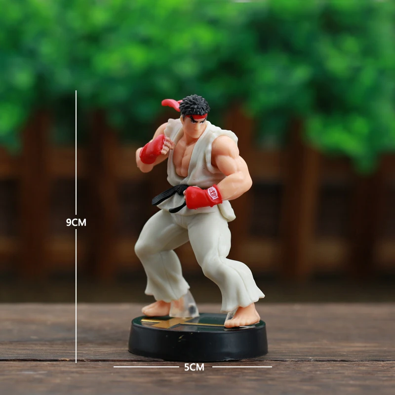 9.5cm Street Fighter Figure Ryu Ken Action Figures Ornaments Room Decor PVC Model Collection Game SF Doll Toys for Child\'s Gifts