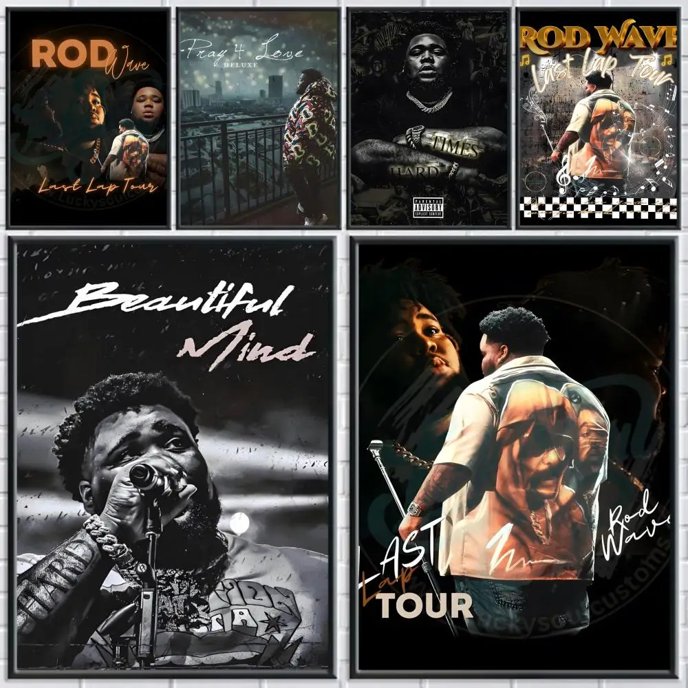 R-Rod Wave Poster Waterproof HD art sticky wall home bedroom aesthetic decoration Gifts