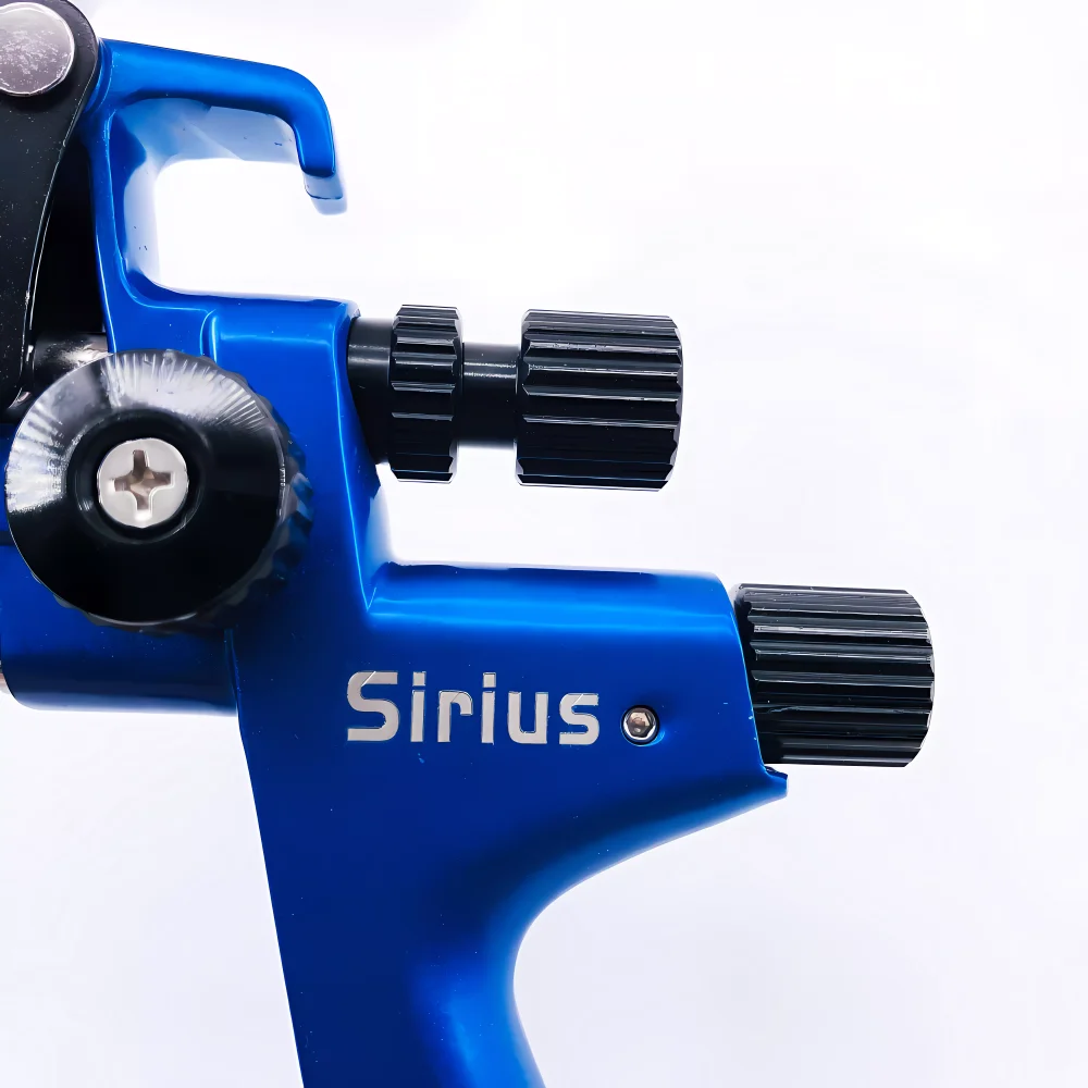 Sirius Blue 4000B HVLP Gravity Feed Spray Gun 1.3mm Stainless Steel Nozzle Professional Auto Refinishing Paint Sprayer