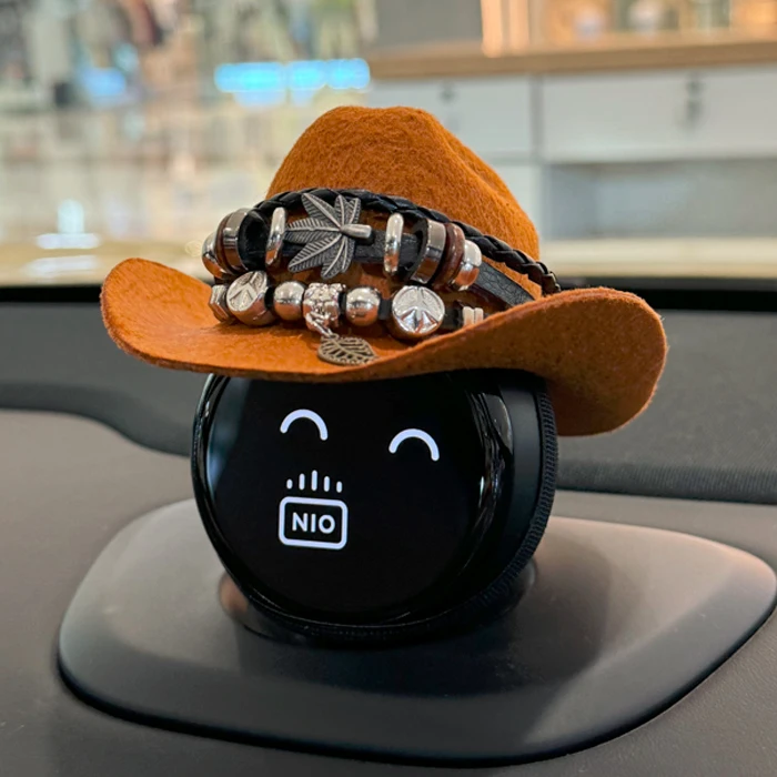 for NIO nomi   Hat robot es67et57  decorative car center console ornament western cowboy hat