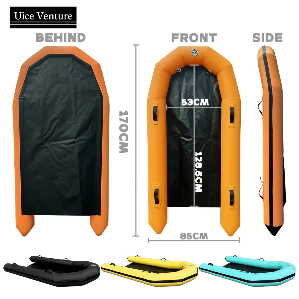 Rubber Floating Pontoon Boats Inflatable Electric Surfboard Matching Pontoon 170*85cm With Pump For Surfboard Added Buoyant