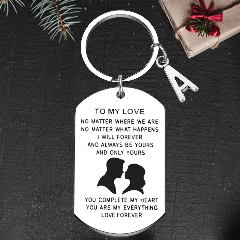 

Cute Valentine Gifts Keychain Pendant to My Love Key Chains No matter where we are i will forever and always be yours