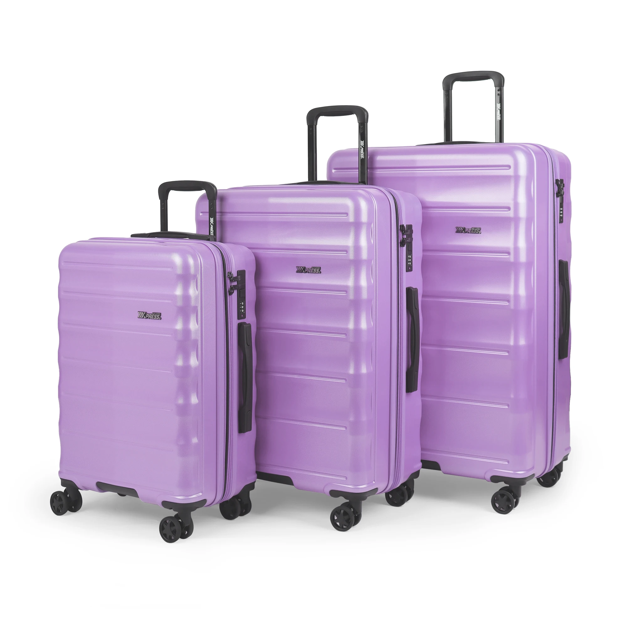 

Набор из 3-х легких чемоданов-спиннеров с жестким корпусом (20, 25, 29 дюймов) с замком TSA для путешествий