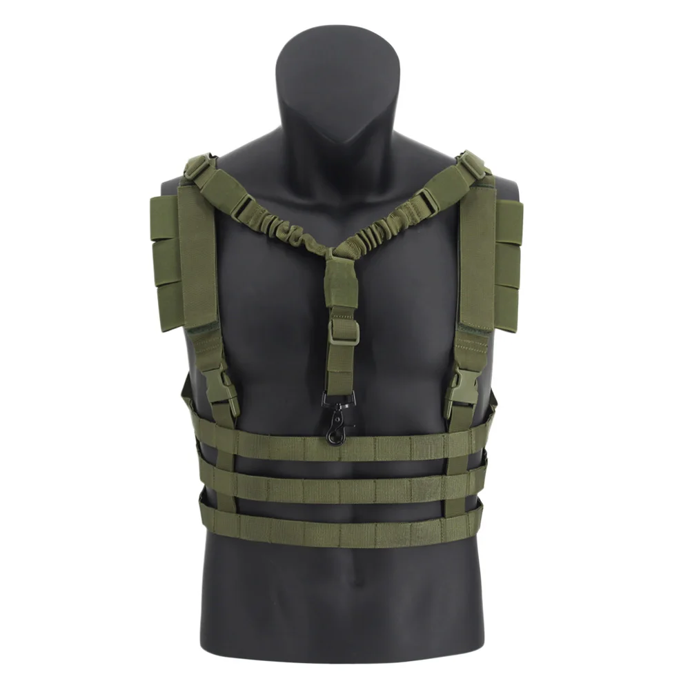 Lighweight Tactical Vest Airsoft Chest Rig Vest Molle System Hunting Combat Vest With Gun Sling