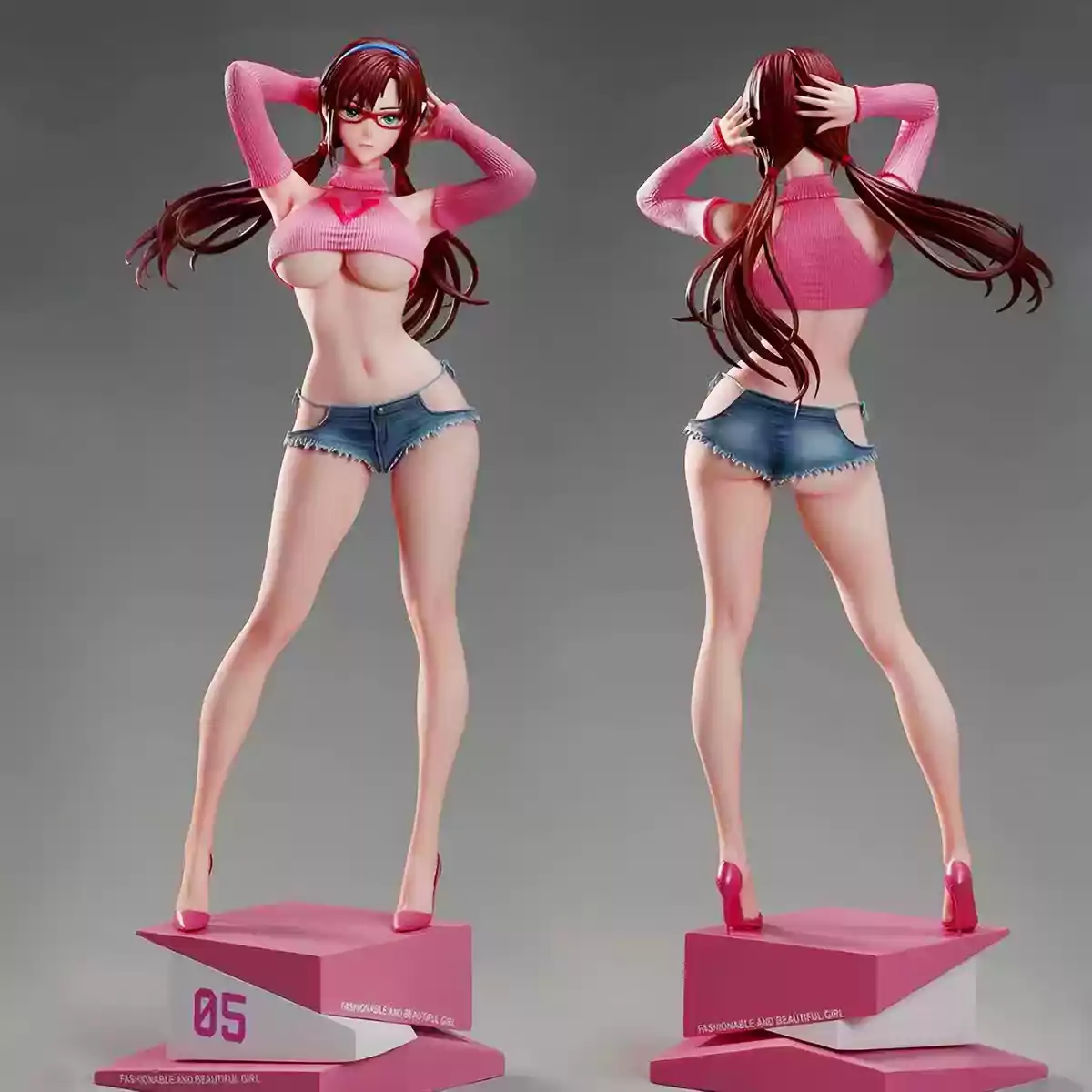 

31cm Anime Figures High Quality Makinami Mari Summer Girlfriend Series Gk Model Campus Deskmate Desktop Ornament Collection Gift